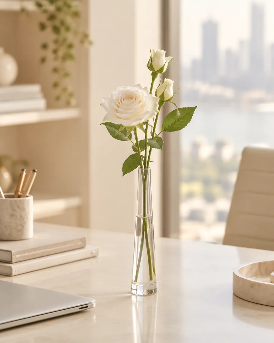 Desk bud vase by Alangkaar Floral