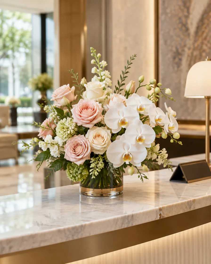 Concierge & lift lobby piece by Alangkaar Floral