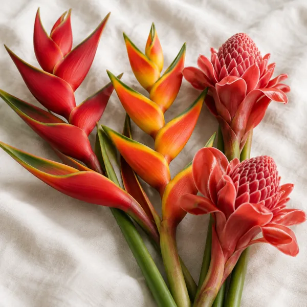 Heliconia & ginger lily