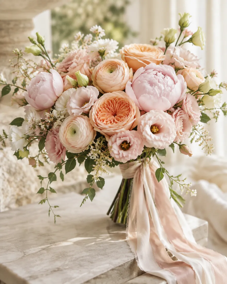 Garden luxe bridal bouquet by Alangkaar Floral
