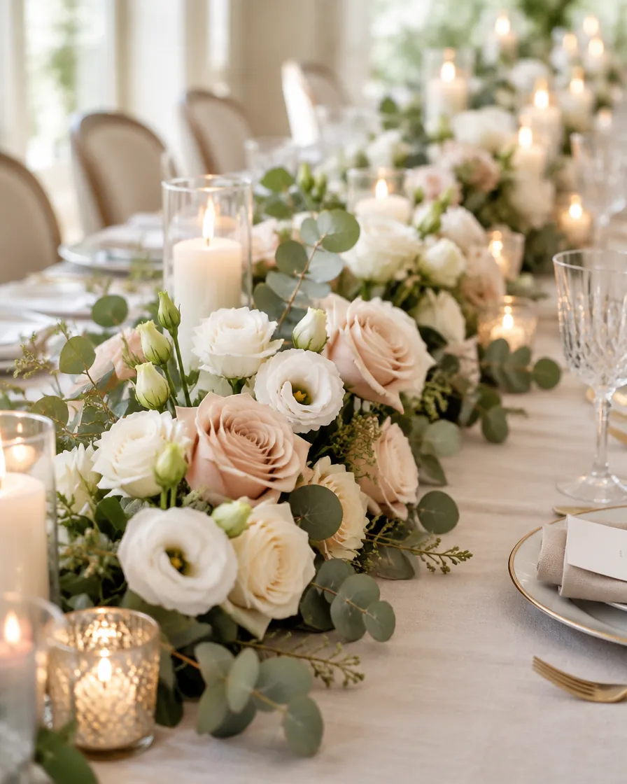 Long table runner by Alangkaar Floral