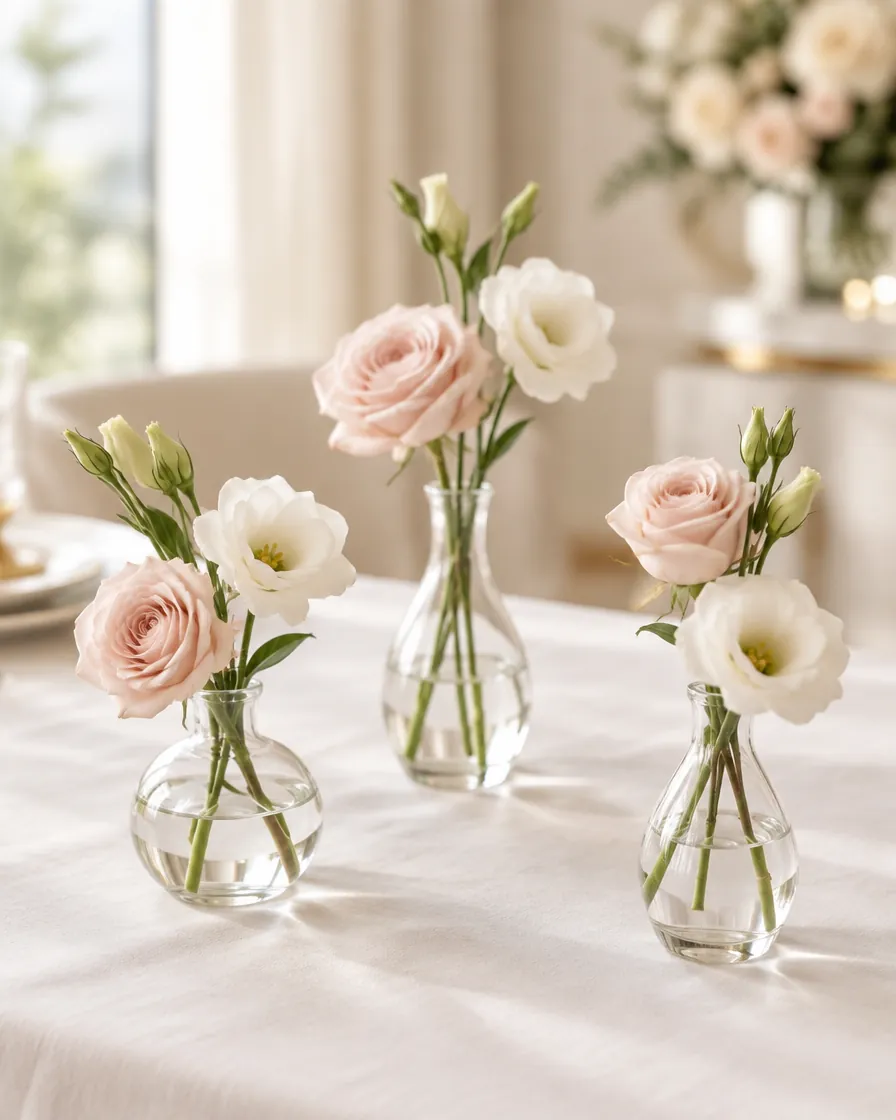 Bud vase trio by Alangkaar Floral