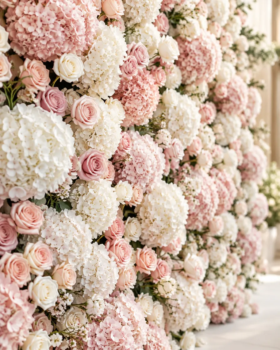 Fresh flower wall by Alangkaar Floral