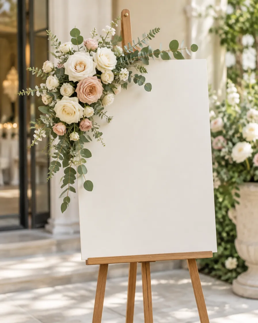 Welcome sign floral by Alangkaar Floral