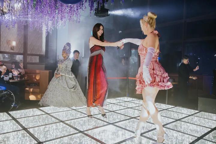 New Year's Eve 2025 · Wisteria: Dancing on the illuminated floor under the wisteria