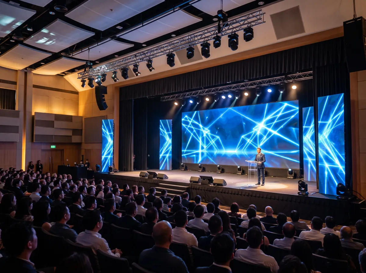 Awards night stage with LED screens