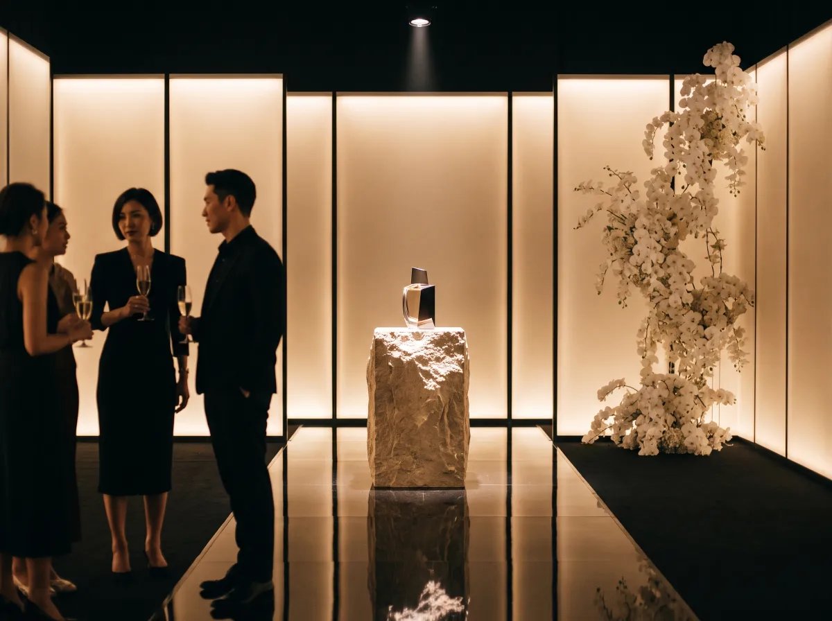 Luxury brand product launch set