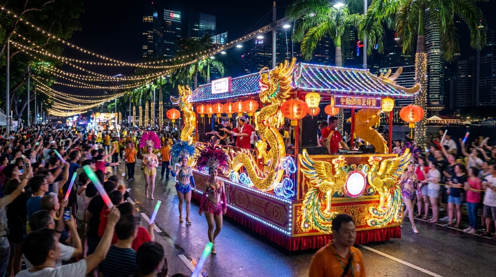 Festive parade float production Singapore