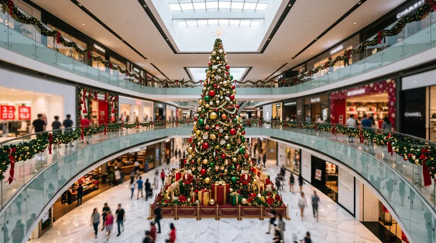 Festive decoration for shopping malls Singapore