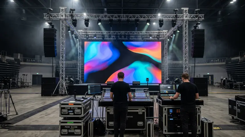 LED wall sound lighting stage rental Singapore