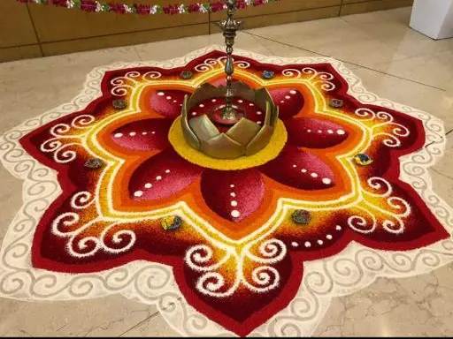 Pongal kolam by Alangkaar, Singapore