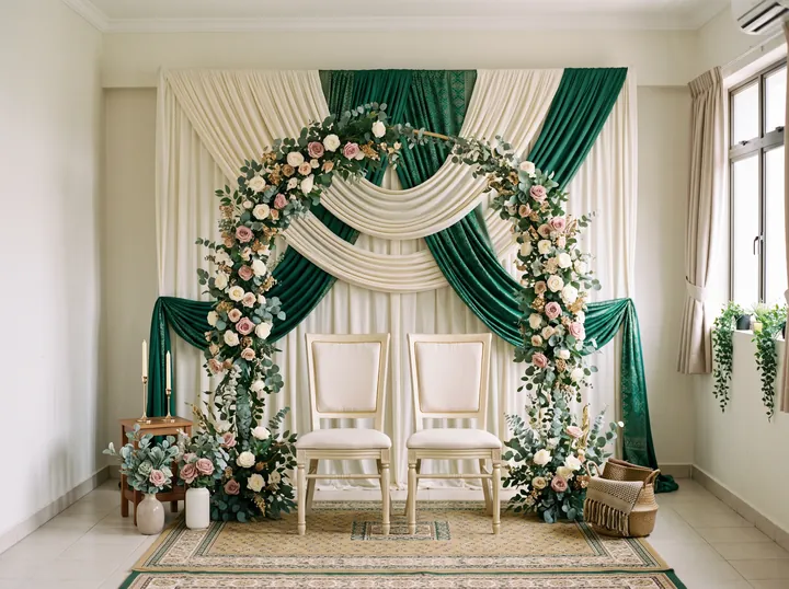 Illustrative styling: Essential Pelamin décor