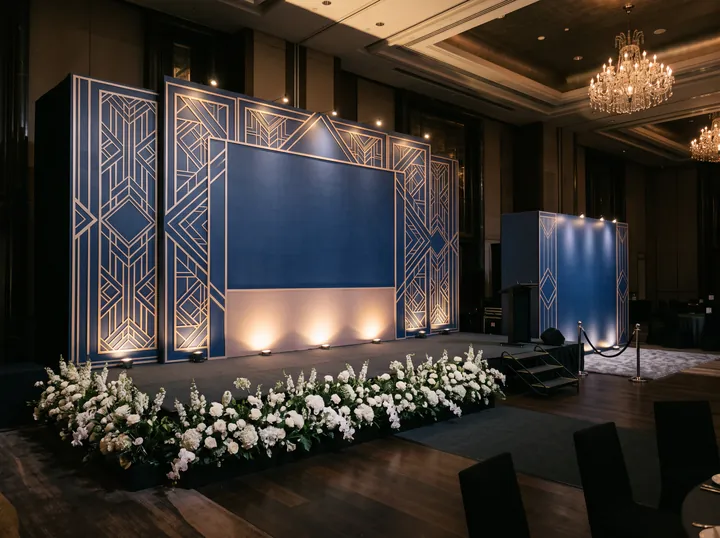 Illustrative styling: Grand Stage décor