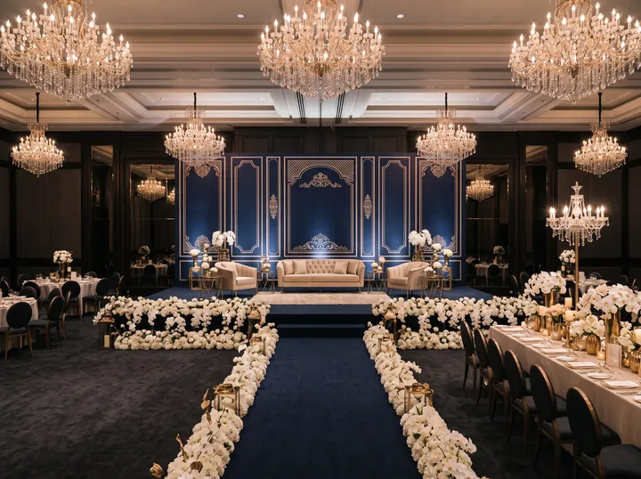 Illustrative styling: Gala Stage Suite décor