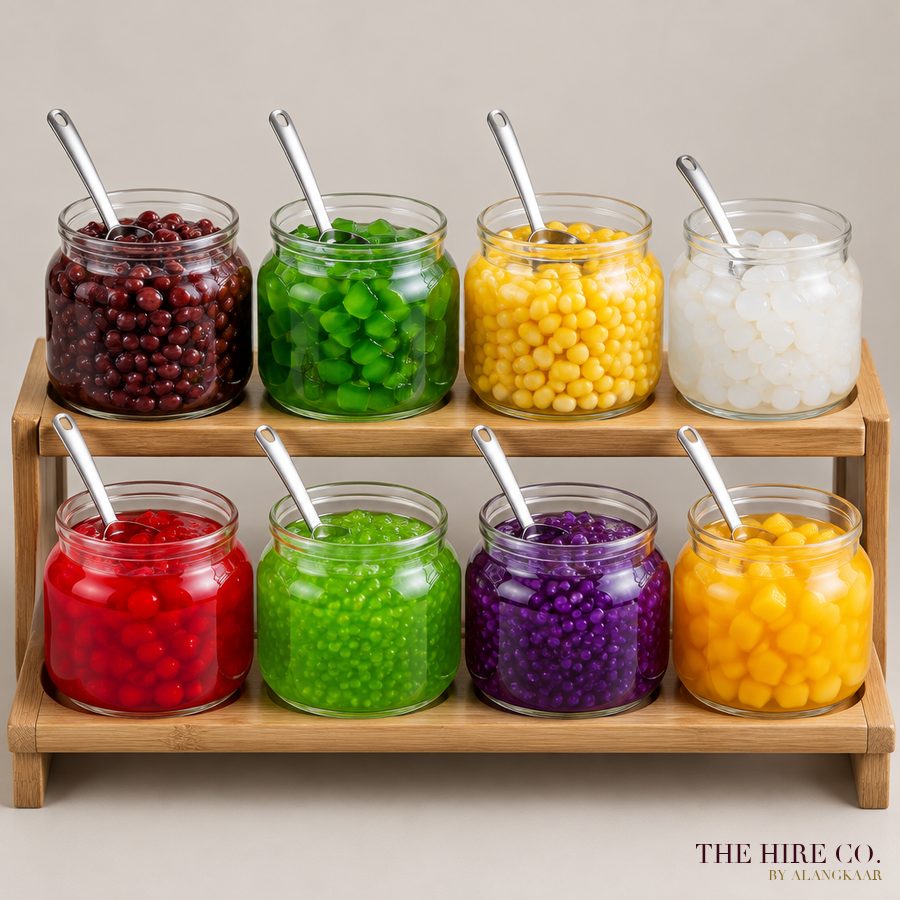 Ice Kacang Topping Jars (set of 8)