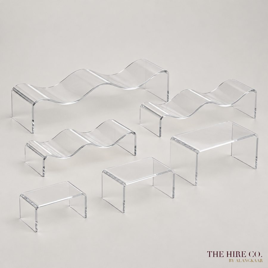 Acrylic Dessert Display Set (wave)