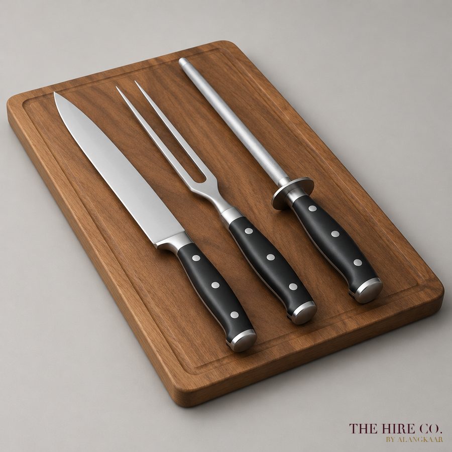 Carving Knife, Fork & Steel Set