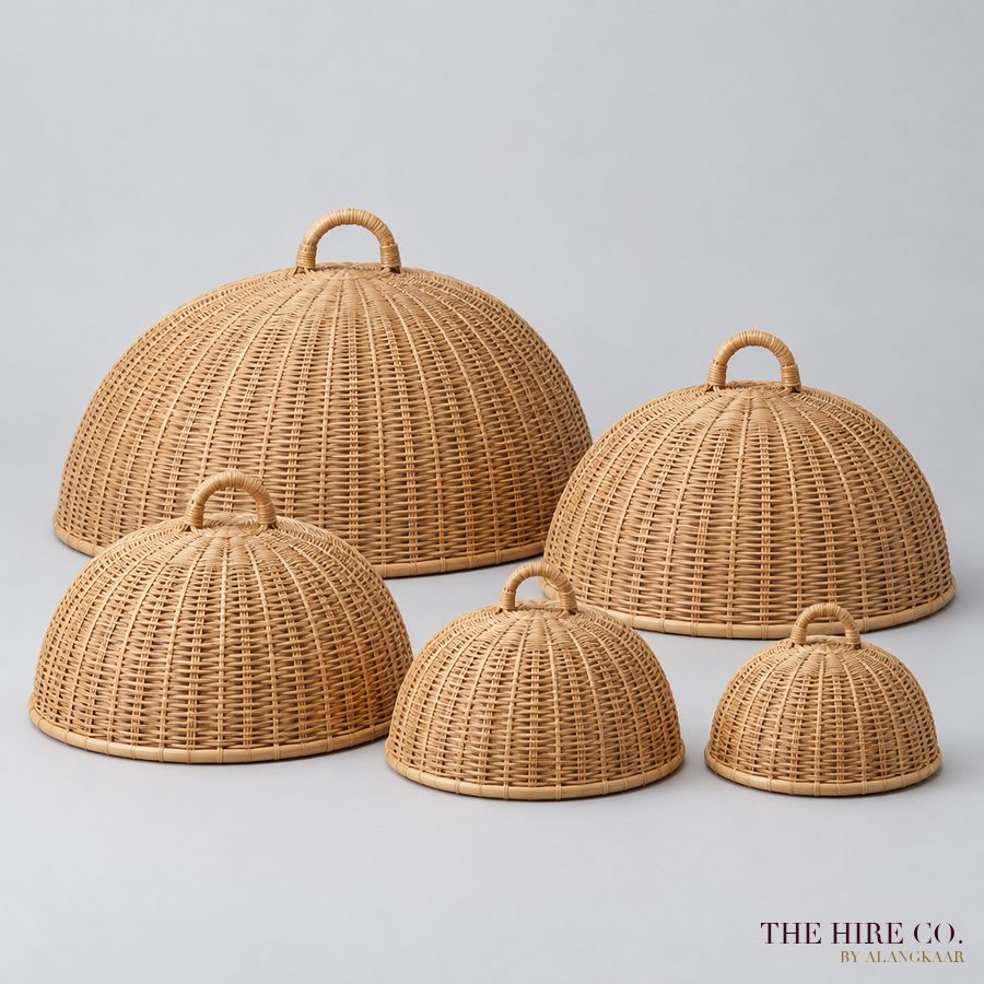 Rattan Tudung Saji Food Covers (set of 5)