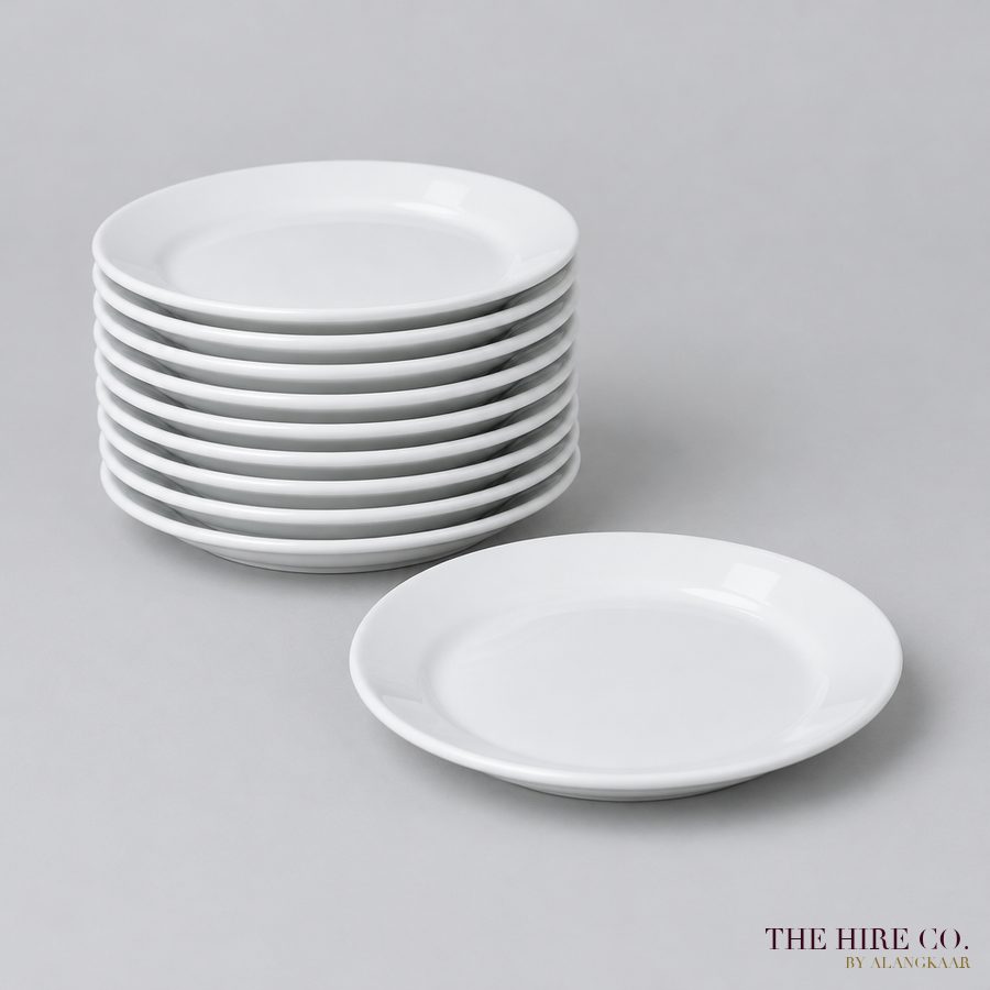 Bread Plate 15 cm, white (set of 10)