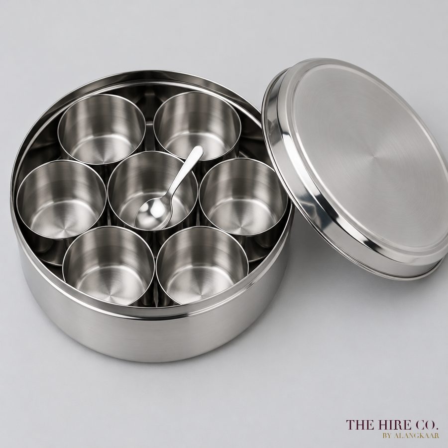 Masala Dabba Spice Box, steel
