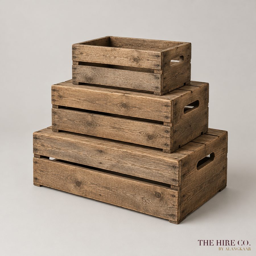 Wooden Crate Risers (set of 3)