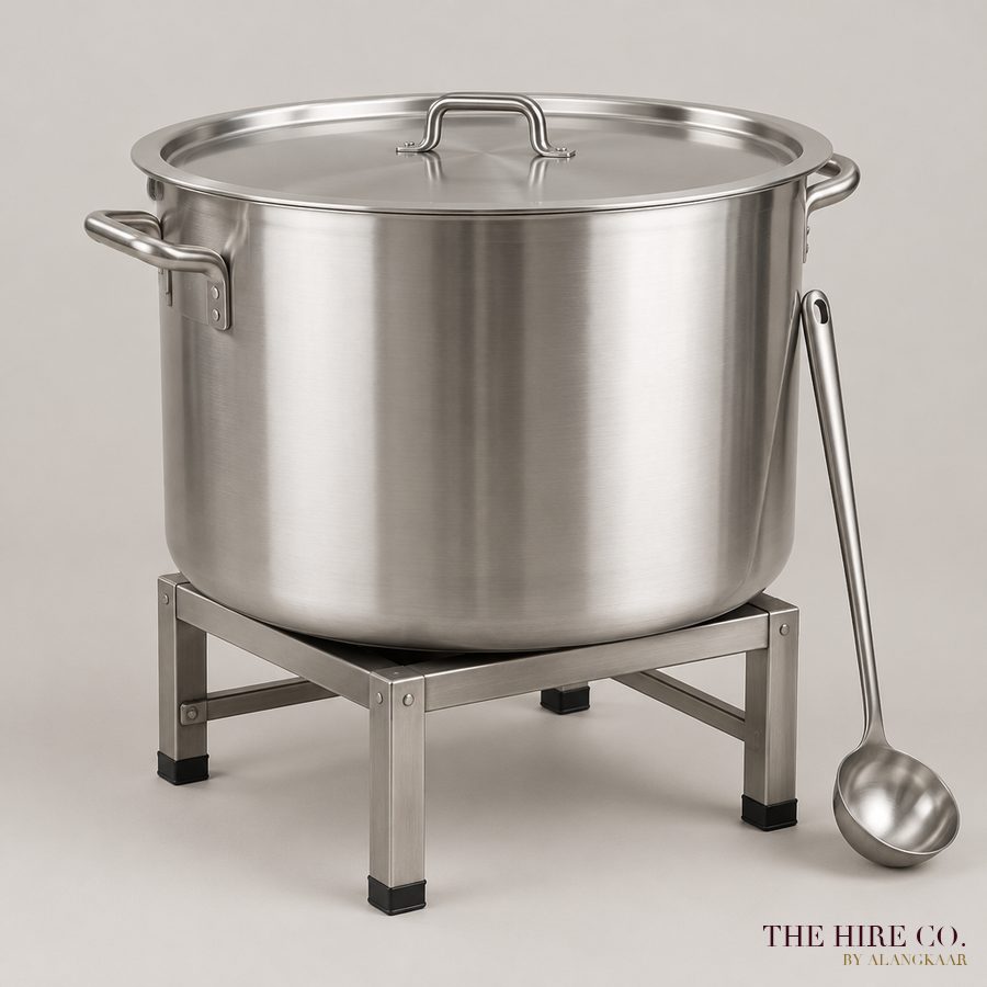 Steel Biryani Degh 20 L on Stand