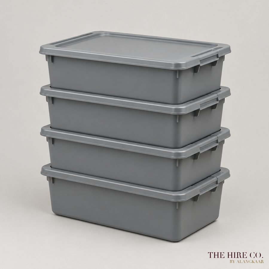 Bus Tubs with Lids (set of 4)