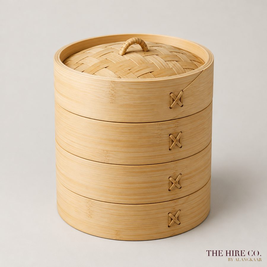 Bamboo Dim Sum Steamer Set (3 tiers)