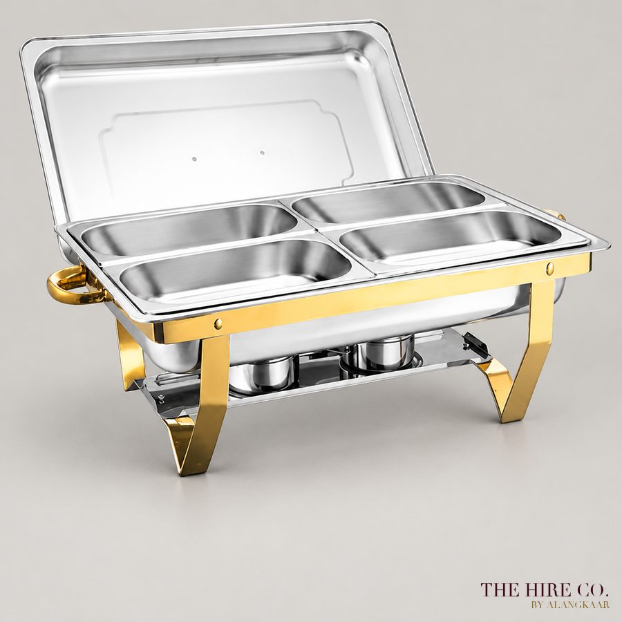 Square Chafing Dish, 2 compartments