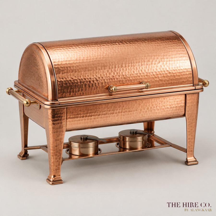 Copper Rectangular Chafing Dish 9 L