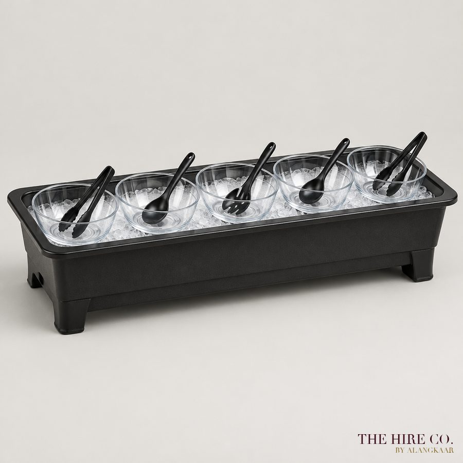 Salad Bar Set (5 bowls on an ice tray)