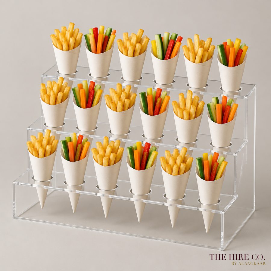 Acrylic Cone & Canapé Holder, 24 holes