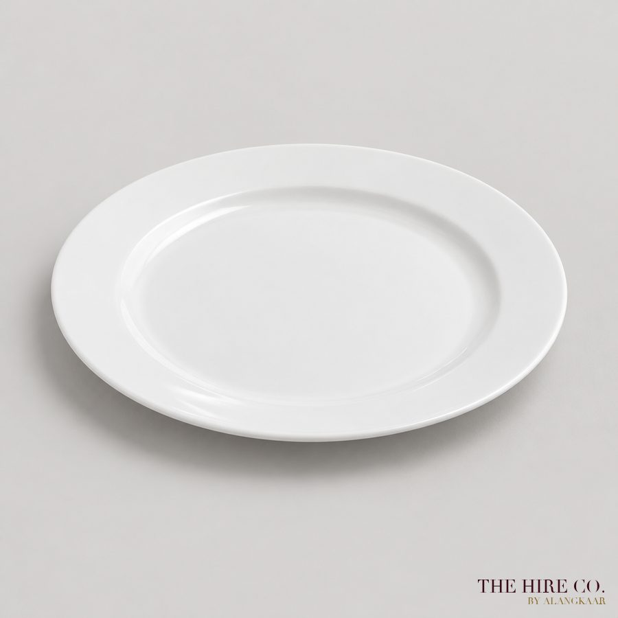 Dinner Plate 10", white ceramic