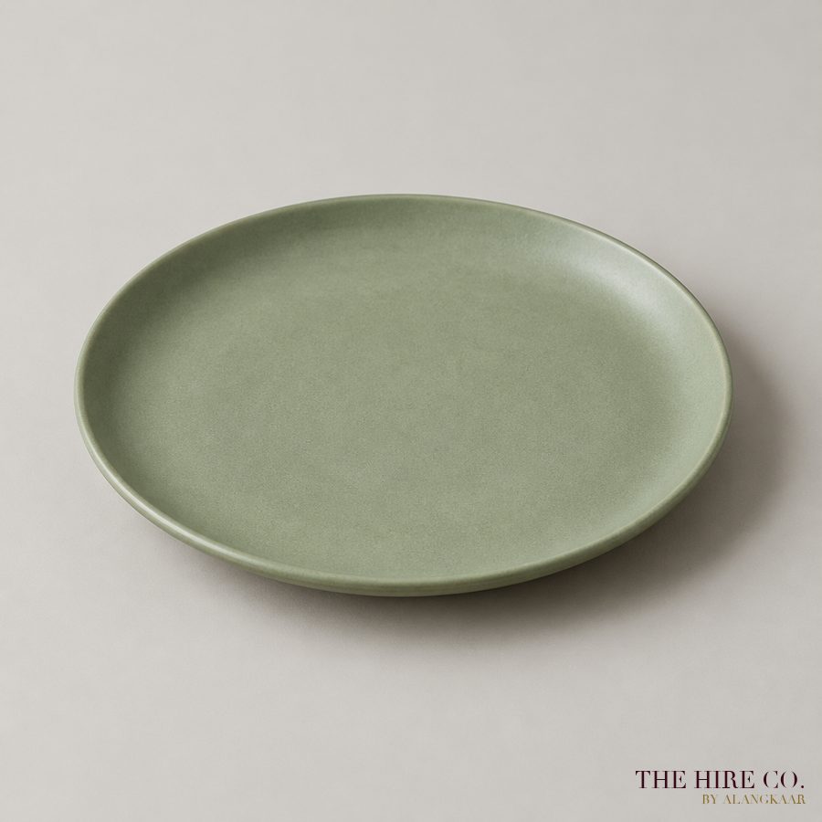 Sage Green Stoneware Plate 10.5"