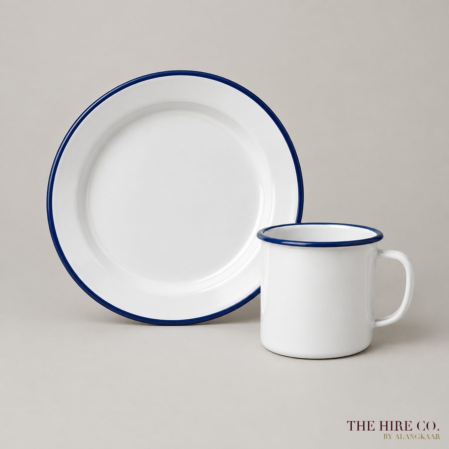 Enamel Plate & Mug Set