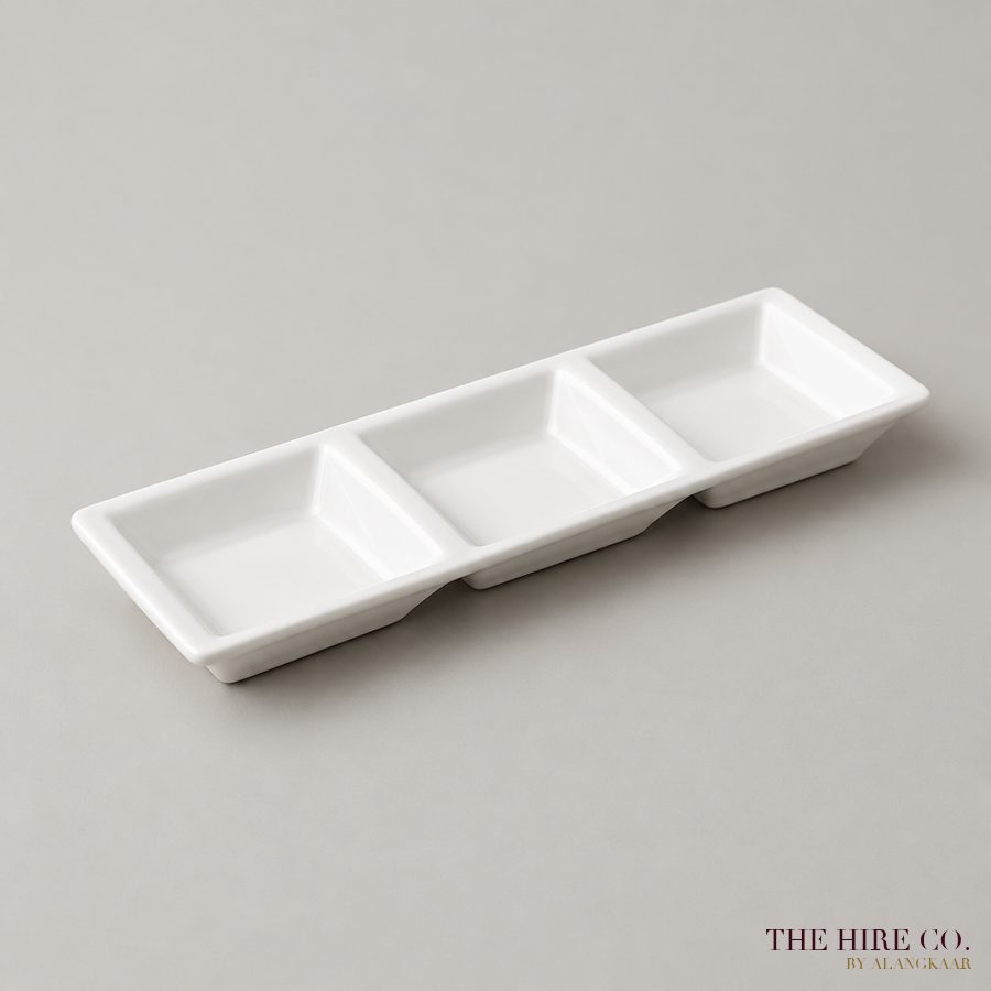 Three-Section Appetiser Dish