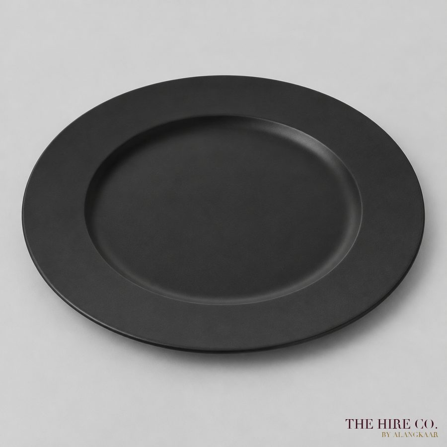 Charger Plate, matte black 33 cm