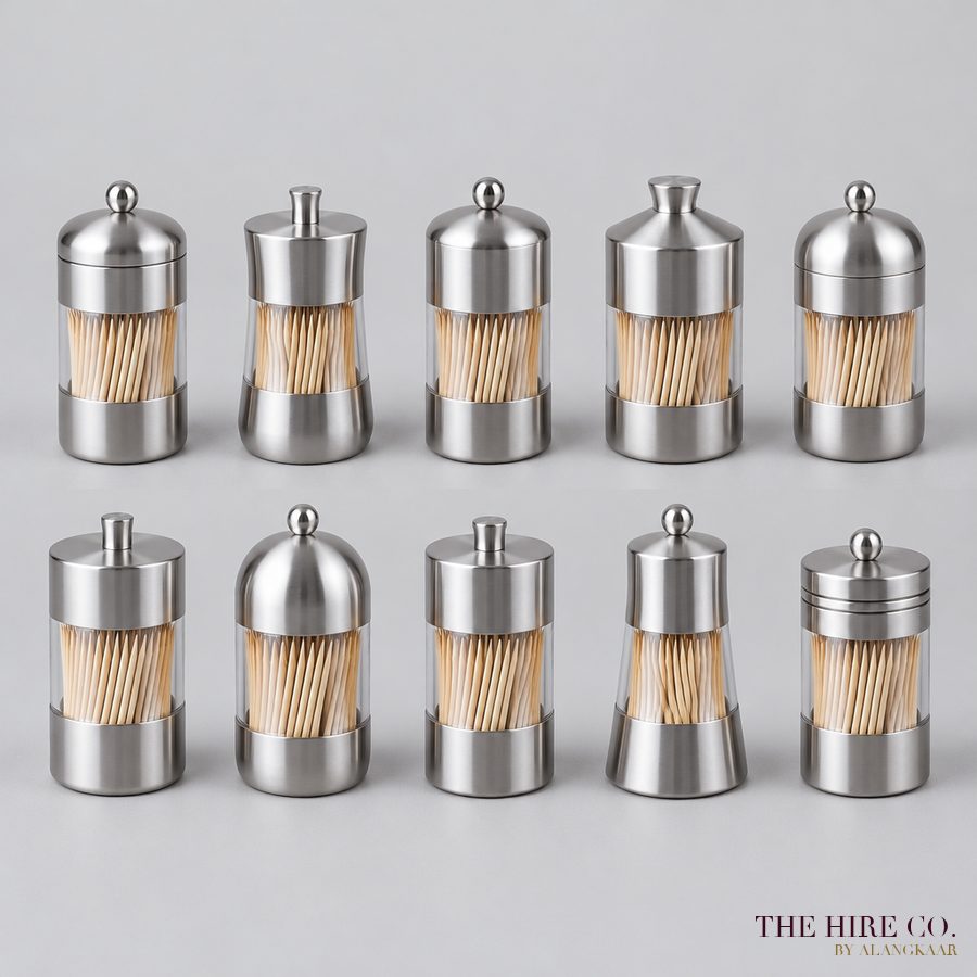 Toothpick Holders, steel (set of 10)