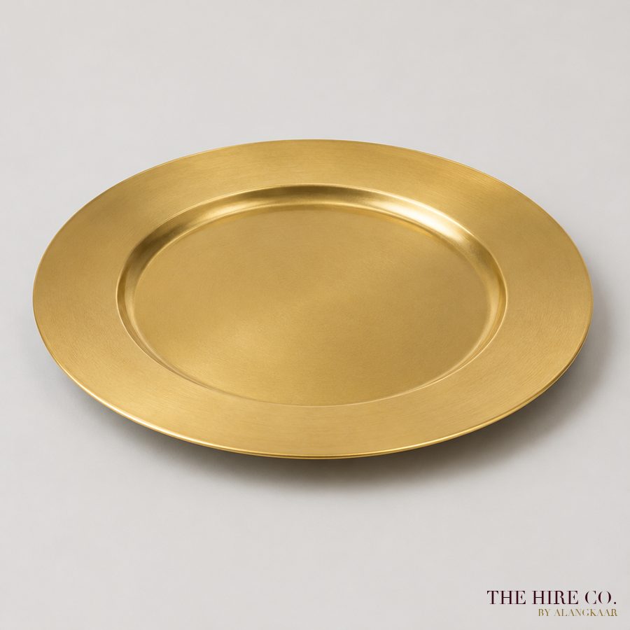 Charger Plate, gold 33 cm