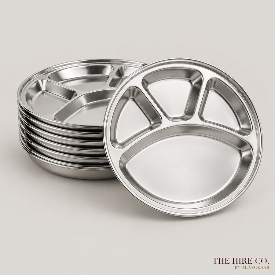 Steel Compartment Thali Plate