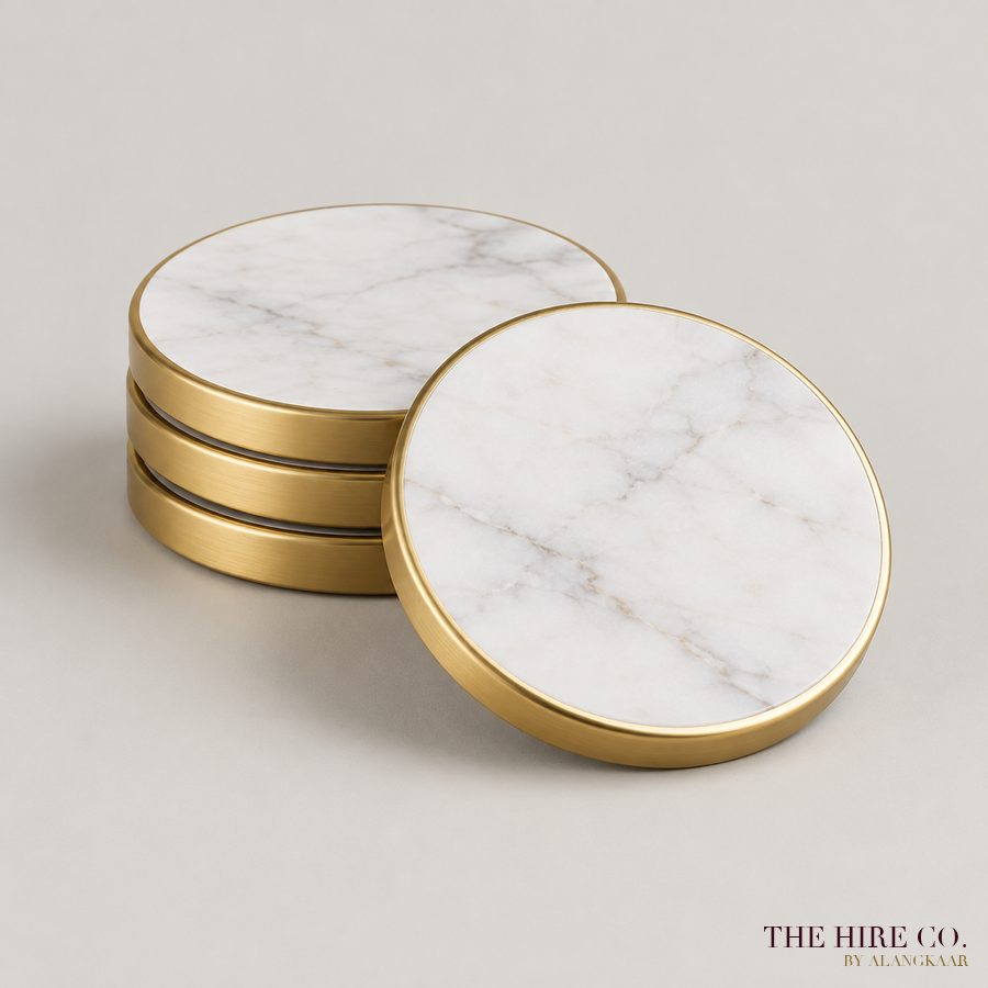 Marble & Gold Coaster