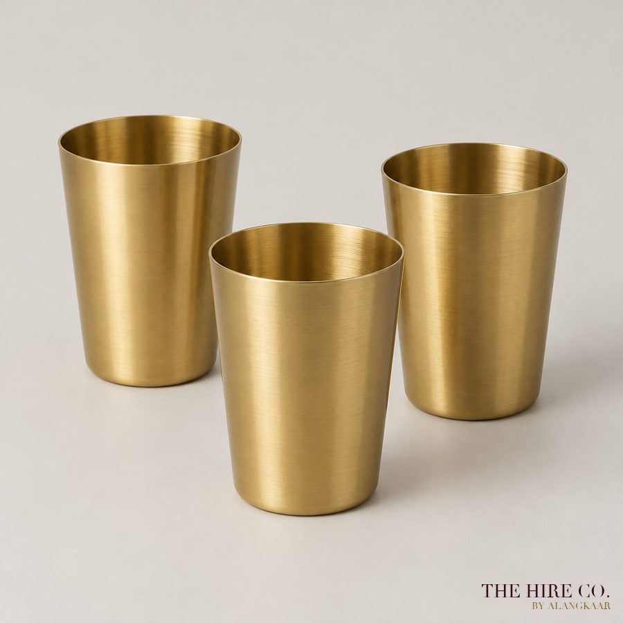 Brass-Finish Tumbler