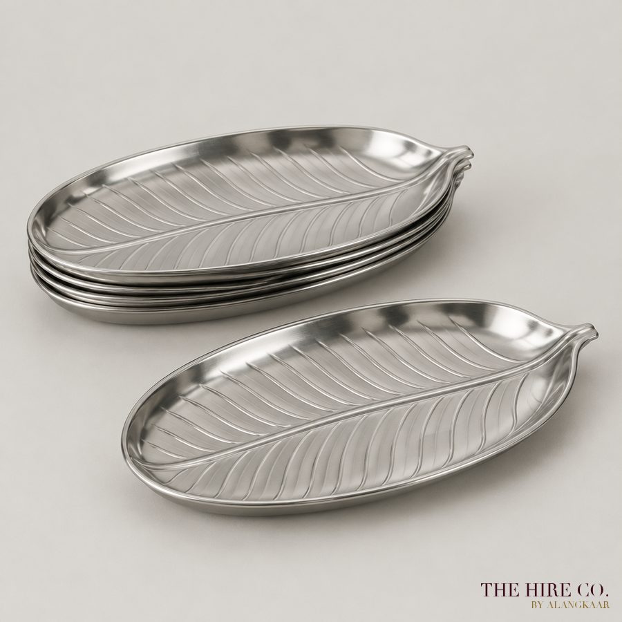 Oval Steel Leaf Plate