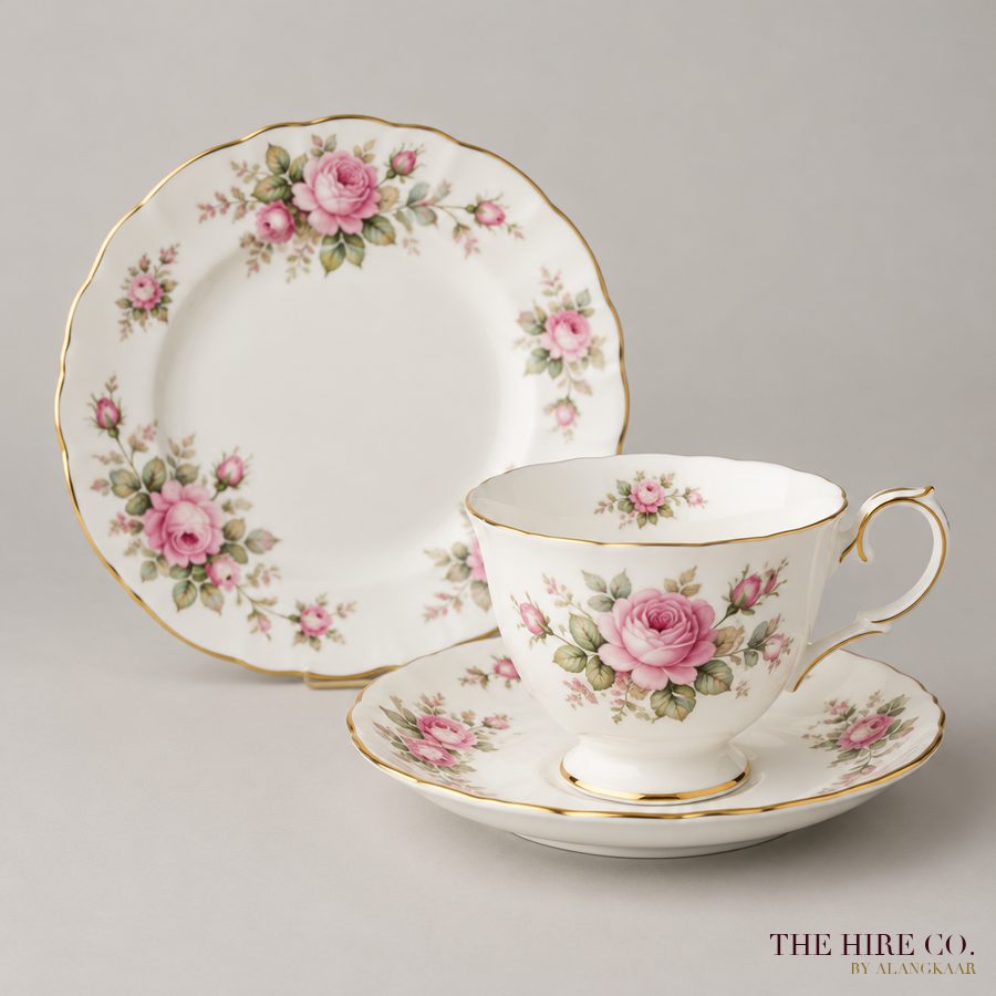 Vintage Floral Tea Trio