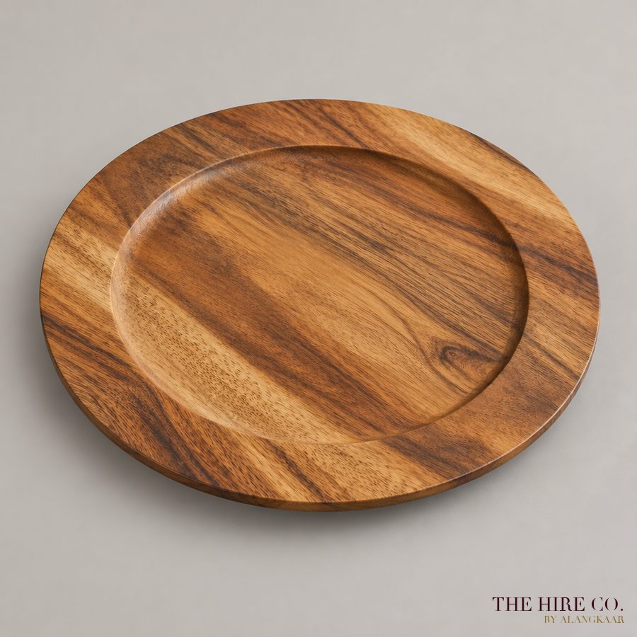 Acacia Wood Charger Plate 33 cm