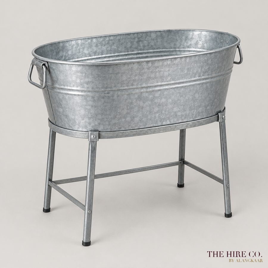 Galvanised Beverage Tub on Stand