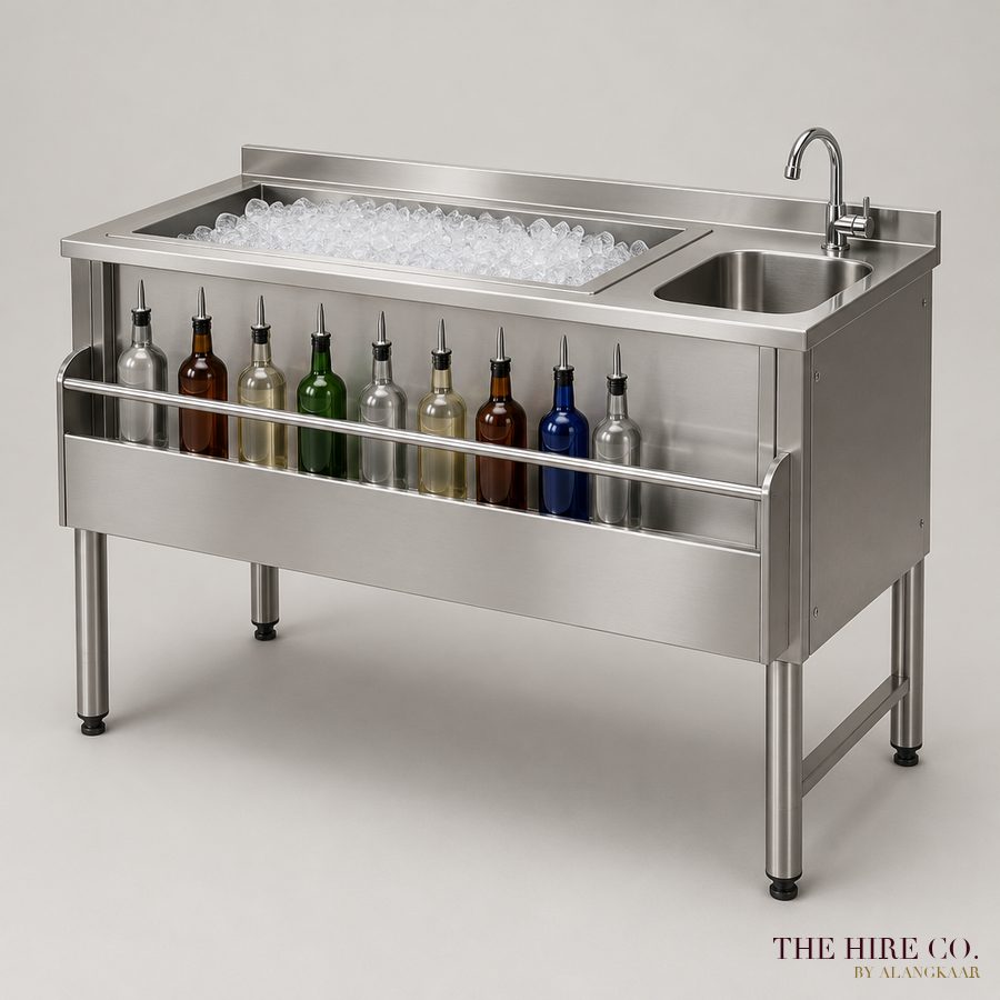 Portable Bar Ice Well & Sink