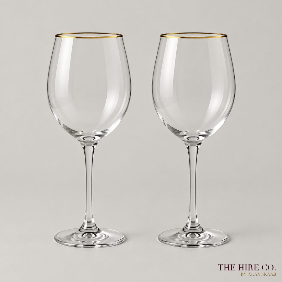Gold-Rim Wine Goblet 400 ml