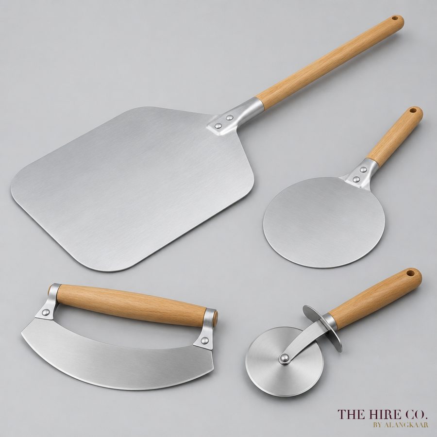 Pizza Peel & Cutter Set