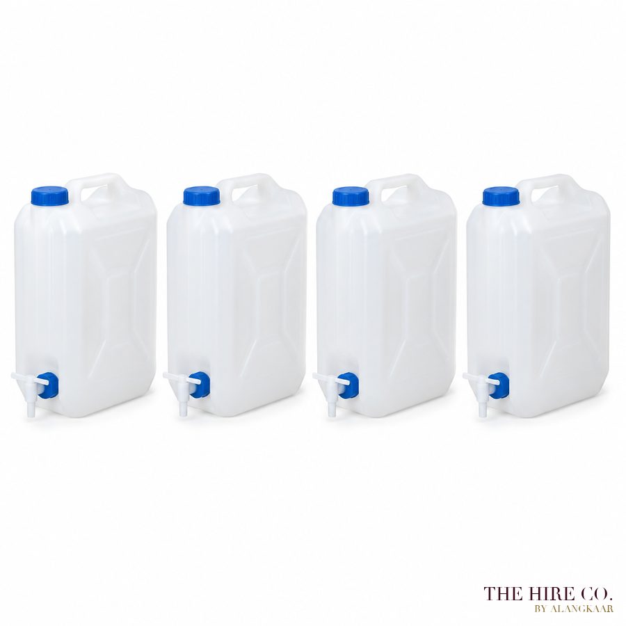 Water Jerry Cans 20 L with Tap (set of 4)